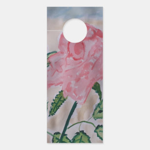 Affichette de porte Rose d'été Abstrait