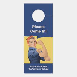 Affichette De Porte Rosie the Riveter