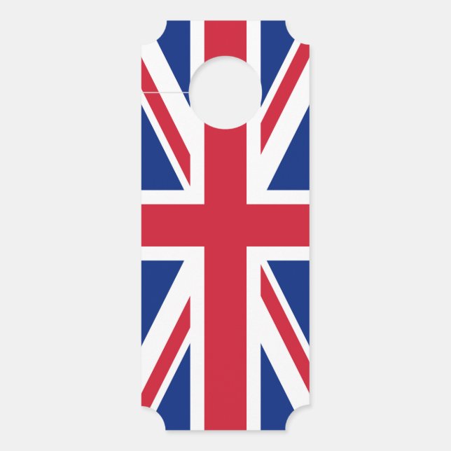 Affichette De Porte Royaume-Uni Union Jack Drapeau des colonies britan (Devant)