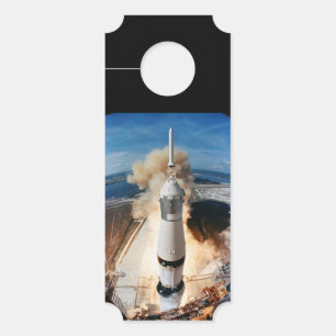 Affichette De Porte Saturn V lancement de fusée 1969 Apollo Spacecraft