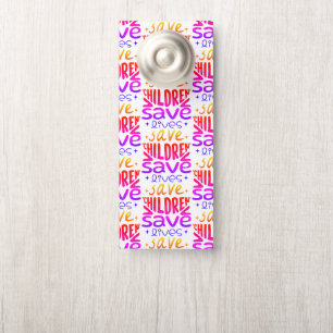 Affichette De Porte Sauver les enfants, sauver des vies