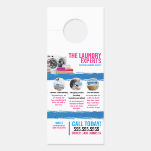 Affichette De Porte Service de blanchisserie