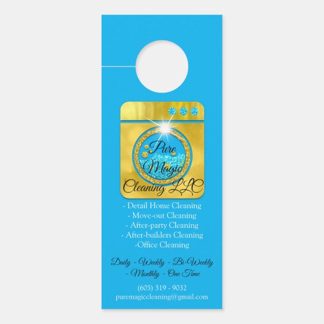 Affichette De Porte Service de nettoyage Déplacer le nettoyage Lanceme (Devant)