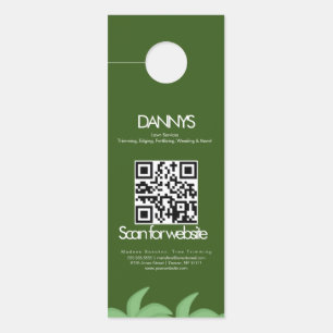 Affichette De Porte Services de pelouse moderne Green Grass Business