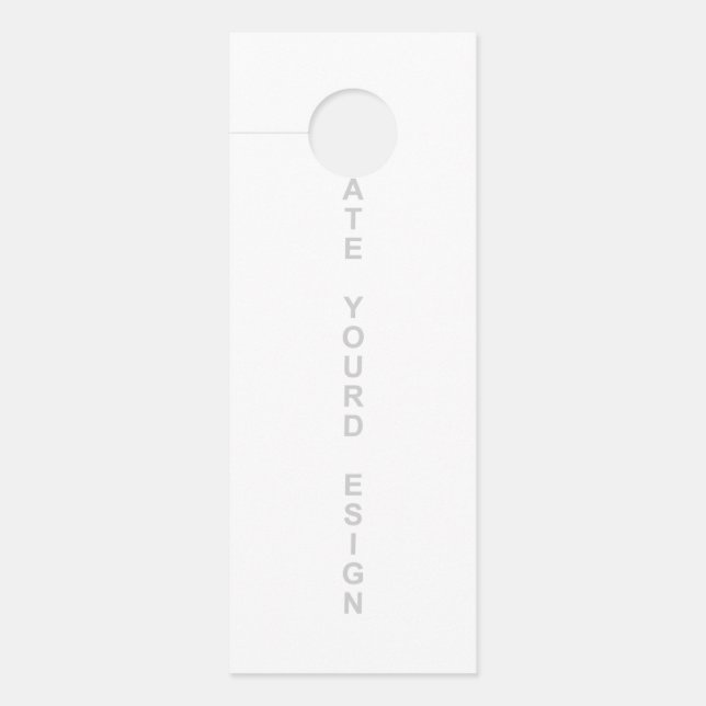 Affichette De Porte Simplement - Créez Votre Propre  (Devant)