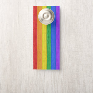 Affichette De Porte SlipperyJoe's classique arc-en-ciel tactile fait m