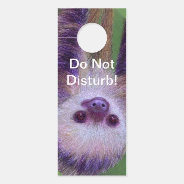 Affichette de porte Sloth (Devant)