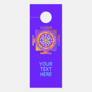 Affichette De Porte Sri Yantra - Conception du symbole de l'hindouisme