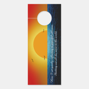 Affichette De Porte Sunset Soul