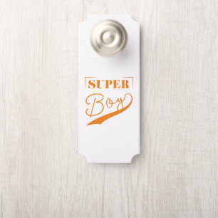 Affichette De Porte Super Boy