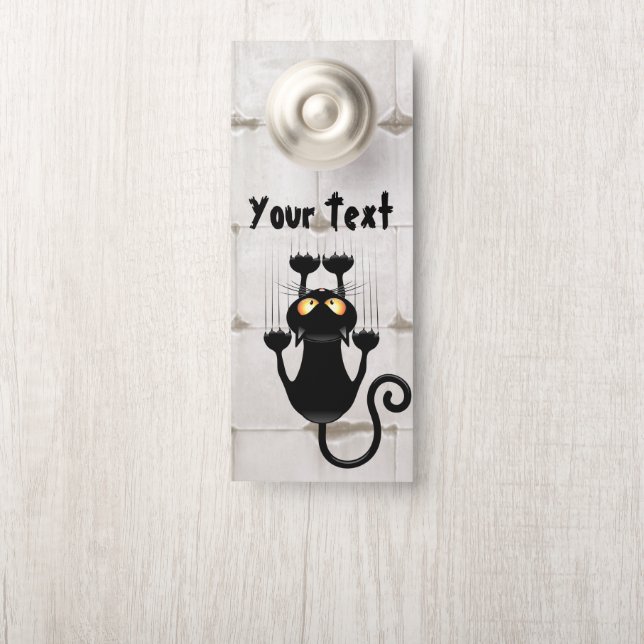 Affichette De Porte Tasse à papier (Sur le bouton)