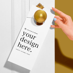 Affichette de porte Téléchargement de votre concep