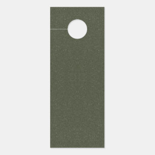 Affichette de porte vert mousse texturé - personna