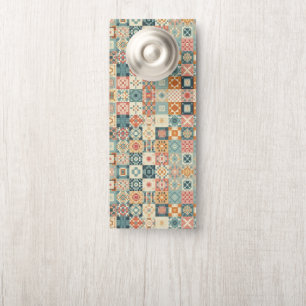 Affichette De Porte Vintage, patchwork, paré