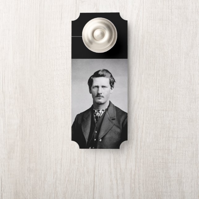 Affichette De Porte Wyatt Earp : Lawman, Gunfighter, Gardien de salon (Sur le bouton)