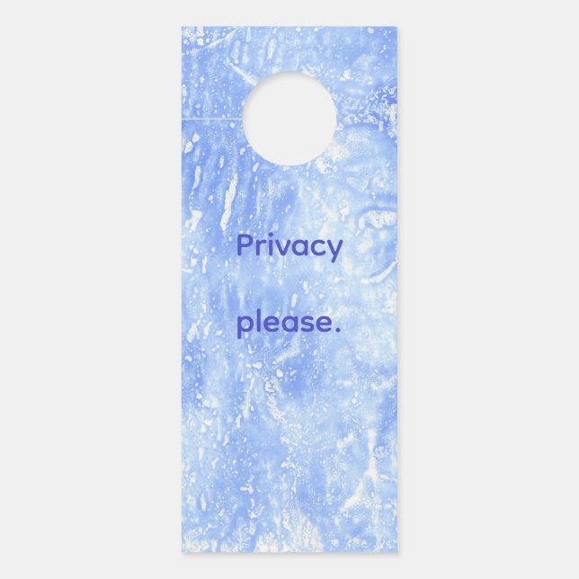 Affichettes de porte Abstraits bleu clair personna (Devant)