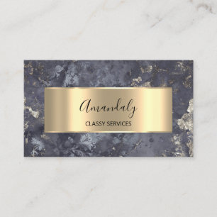 Affiliate Marketing Consulting Gold Gray Grungy Business Card