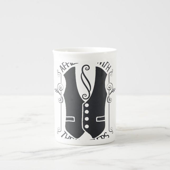 Affiliated With The Hustlers Bone China Mug (Front)