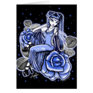 Affinity Blue Rose Fairy Card