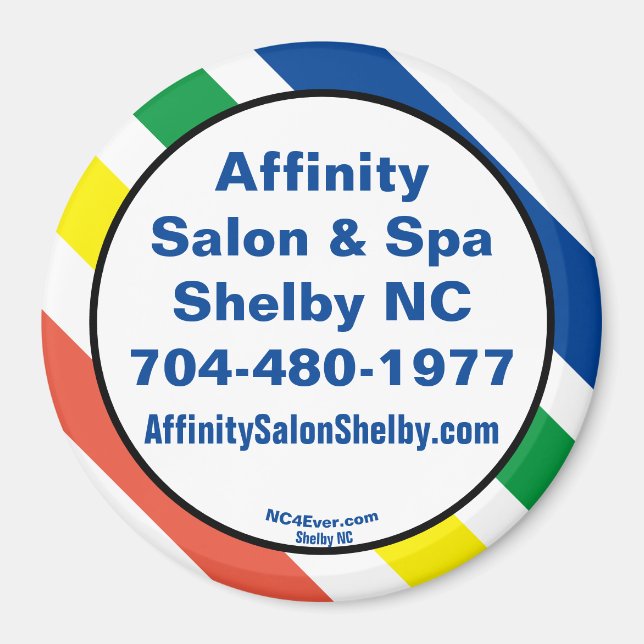 Affinity Salon & Spa Refrigerator Magnet (Front)