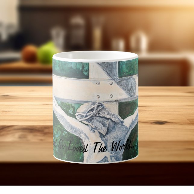 Affirm/Scripture John3:16 Original Art Handpainted Coffee Mug (Creator Uploaded)