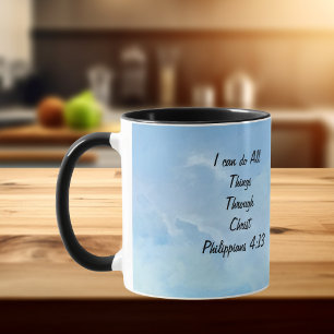 Affirm/Scripture Philippians 4:13 Original Art Mug