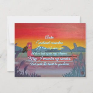 Affirmation card aroha (love)