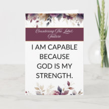 Affirmation card mental wellness for her - Love