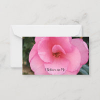 Affirmation card on a notecard.