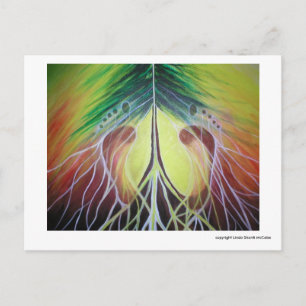 Affirmation for being right where you need to be postcard