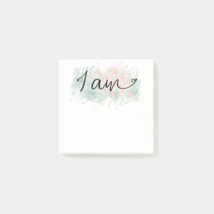 *~*  Affirmation Intention Abstract Blob I AM Post-it Notes