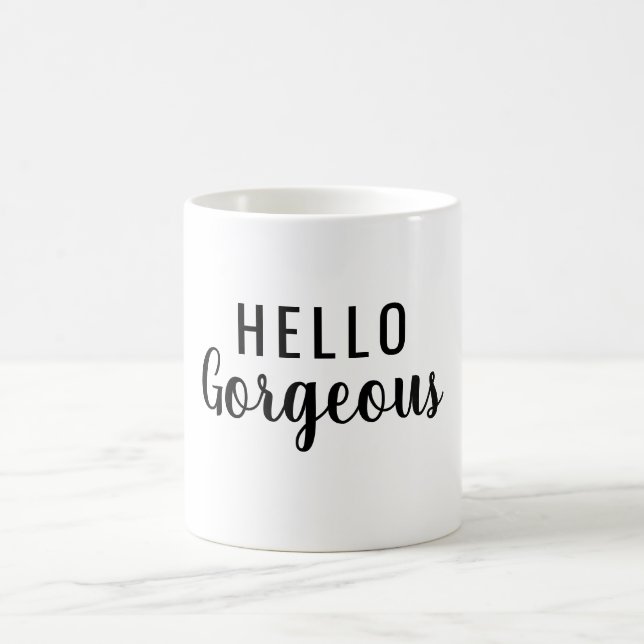 Affirmation Mug – Hello Gorgeous Motivational Gift (Centre)