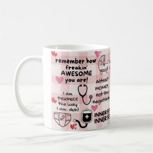 Affirmation positive amusante NICU Nurse Mug