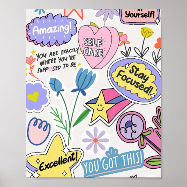 affirmation poster for classroom or home (Front)