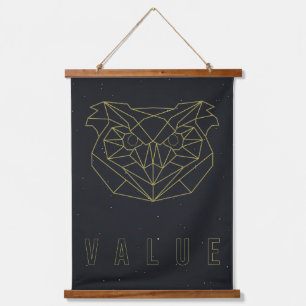 Affirmation poster. yellow origami owl. value post hanging tapestry