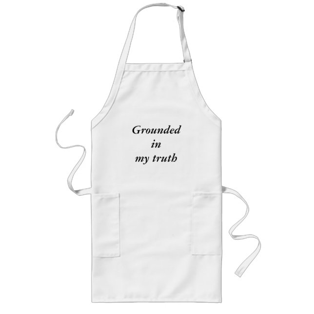 Affirmation quote  long apron (Front)