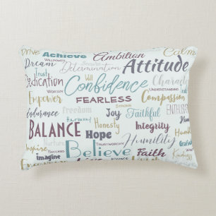 Affirmations accent pillow