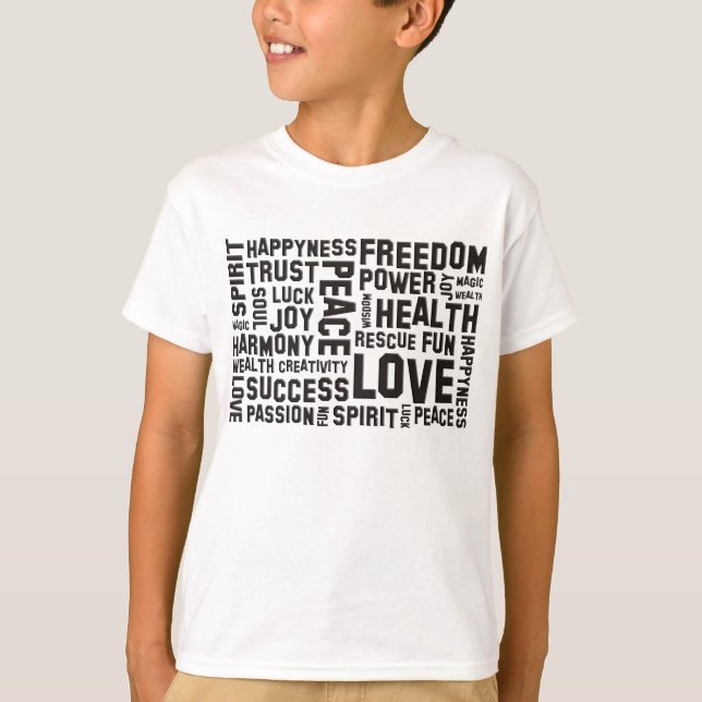 affirmations black T-Shirt (Front)