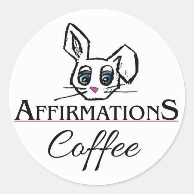 Affirmations Bunny Stickers (Front)