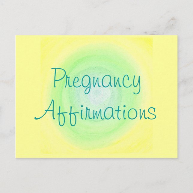 Affirmations de grossesse, cartes postales (Devant)