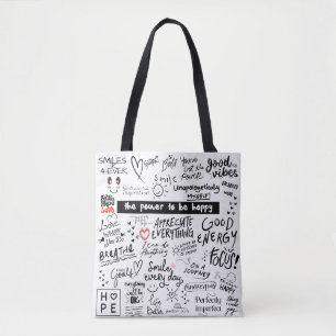 AFFIRMATIONS GOOD VIBES TOTE BAG