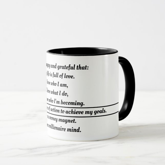 Affirmations Mug (Front Right)