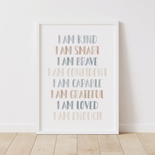 Affirmations Neutres pour la Décoration de la Nurs (Créateur téléchargé)