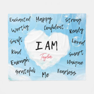 Affirmations Personalized Blanket