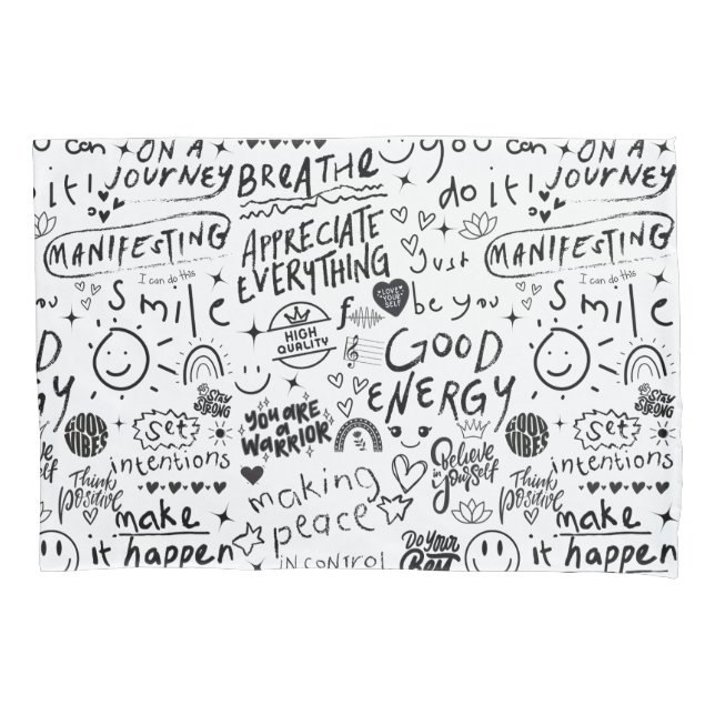AFFIRMATIONS PILLOW CASE (Front)