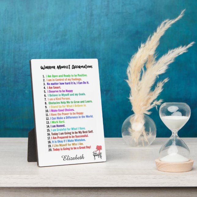 AFFIRMATIONS PLAQUE PERSONNALISÉE (Côté)