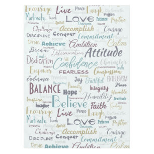 Affirmations   tablecloth
