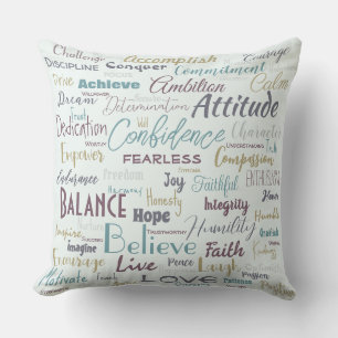 Affirmations Throw Pillow