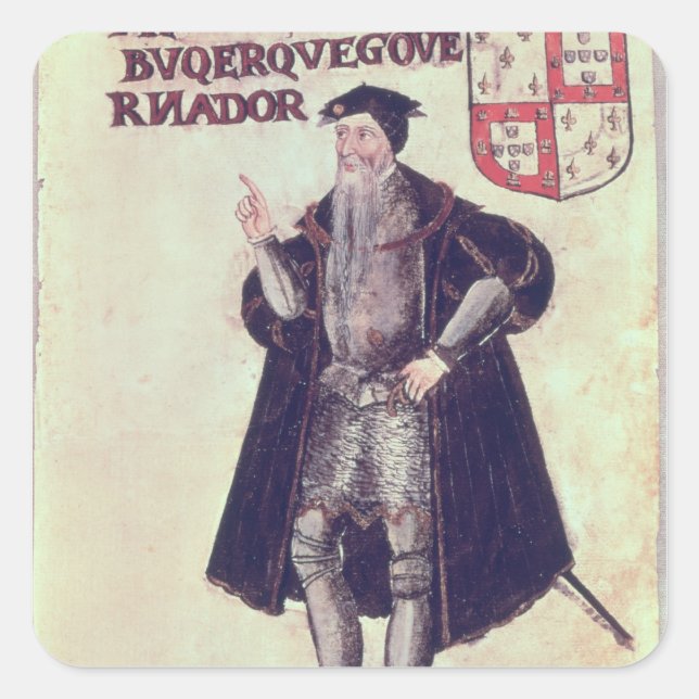 Affonso d'Albuquerque Square Sticker (Front)