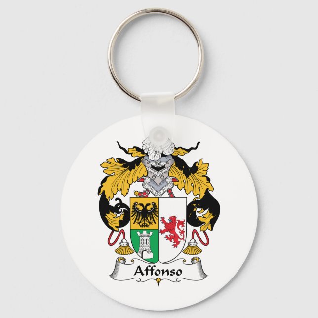 Affonso Family Crest Keychain (Front)